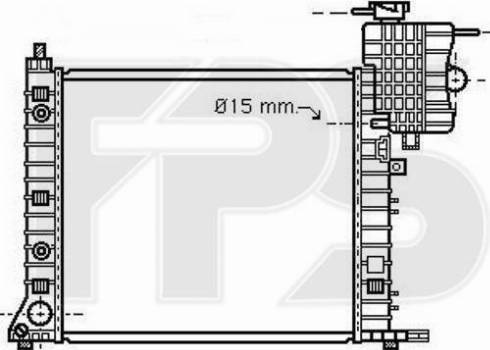 FPS FP 46 A1010 - Радіатор, охолодження двигуна autozip.com.ua