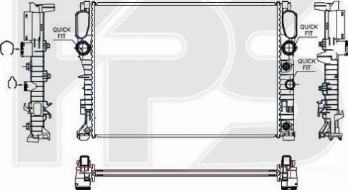 FPS FP 46 A1020 - Радіатор, охолодження двигуна autozip.com.ua