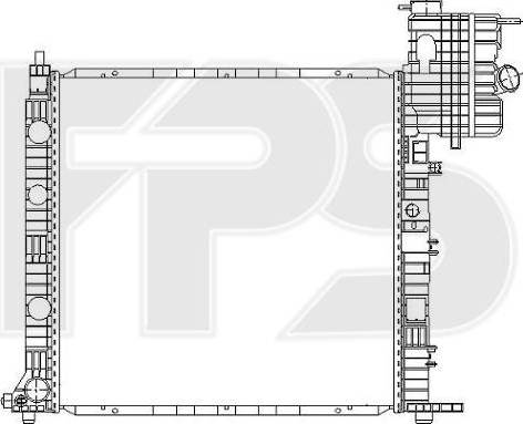 FPS FP 46 A1027 - Радіатор, охолодження двигуна autozip.com.ua