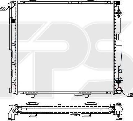 FPS FP 46 A213 - Радіатор, охолодження двигуна autozip.com.ua