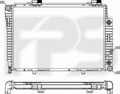 FPS FP 46 A226 - Радіатор, охолодження двигуна autozip.com.ua