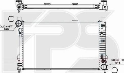 FPS FP 46 A228 - Радіатор, охолодження двигуна autozip.com.ua