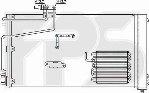 FPS FP 46 K95 - Конденсатор, кондиціонер autozip.com.ua