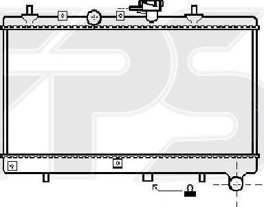 FPS FP 40 A887 - Радіатор, охолодження двигуна autozip.com.ua