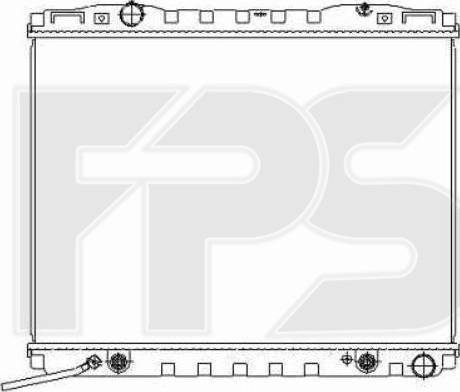 FPS FP 40 A712 - Радіатор, охолодження двигуна autozip.com.ua