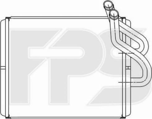 FPS FP 40 N81 - Теплообмінник, опалення салону autozip.com.ua