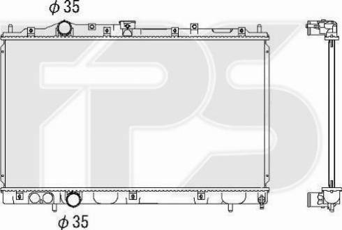 FPS FP 48 A569-X - Радіатор, охолодження двигуна autozip.com.ua