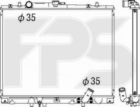 FPS FP 48 A1356 - Радіатор, охолодження двигуна autozip.com.ua