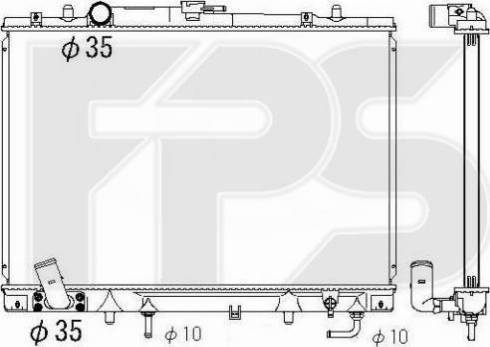 FPS FP 48 A1357 - Радіатор, охолодження двигуна autozip.com.ua