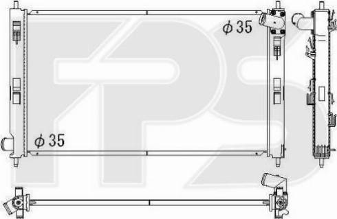 FPS FP 48 A1372 - Радіатор, охолодження двигуна autozip.com.ua