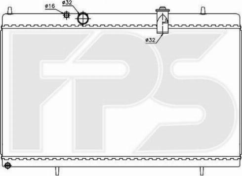 FPS FP 54 A248 - Радіатор, охолодження двигуна autozip.com.ua