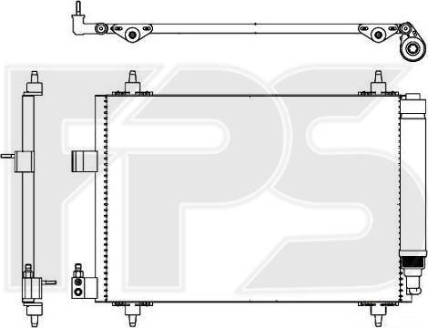 FPS FP 54 K461 - Конденсатор, кондиціонер autozip.com.ua