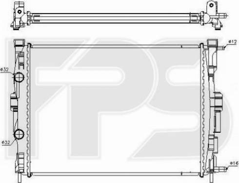 FPS FP 56 A401 - Радіатор, охолодження двигуна autozip.com.ua