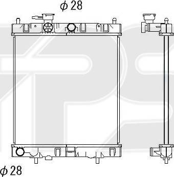 FPS FP 50 A1073 - Радіатор, охолодження двигуна autozip.com.ua