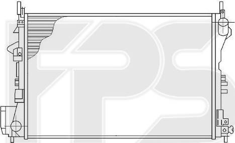 FPS FP 52 A1093 - Радіатор, охолодження двигуна autozip.com.ua