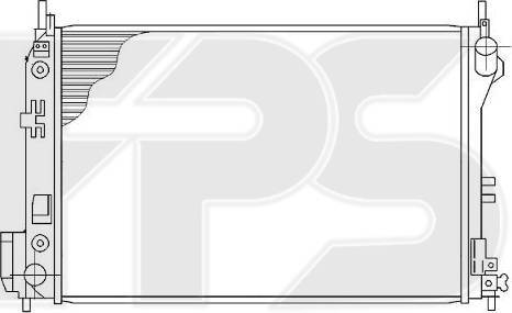 FPS FP 52 A300 - Радіатор, охолодження двигуна autozip.com.ua