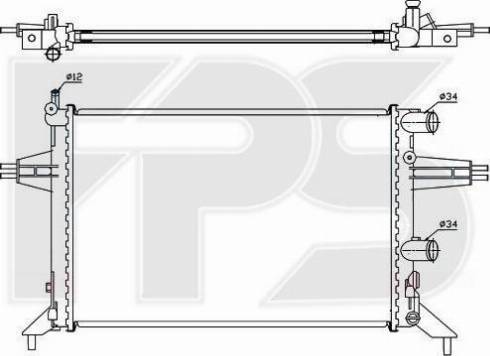 FPS FP 52 A301 - Радіатор, охолодження двигуна autozip.com.ua