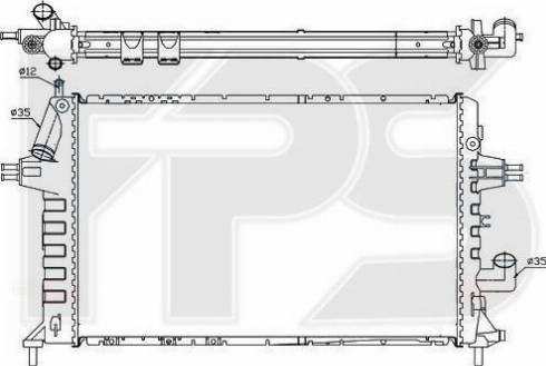 FPS FP 52 A303-X - Радіатор, охолодження двигуна autozip.com.ua