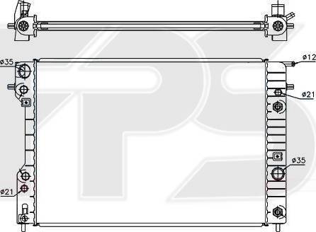 FPS FP 52 A319-X - Радіатор, охолодження двигуна autozip.com.ua