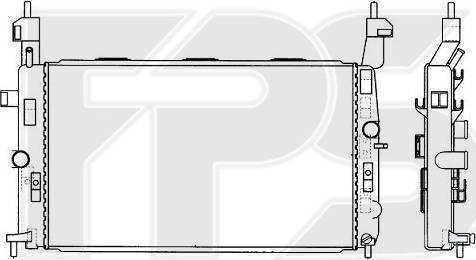 FPS FP 52 A311-X - Радіатор, охолодження двигуна autozip.com.ua