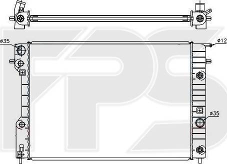 FPS FP 52 A318-X - Радіатор, охолодження двигуна autozip.com.ua