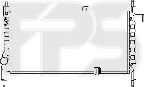 FPS FP 52 A250 - Радіатор, охолодження двигуна autozip.com.ua