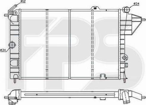 FPS FP 52 A253-P - Радіатор, охолодження двигуна autozip.com.ua