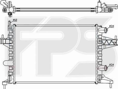 FPS FP 52 A265-P - Радіатор, охолодження двигуна autozip.com.ua