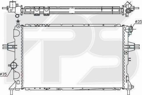 FPS FP 52 A289 - Радіатор, охолодження двигуна autozip.com.ua