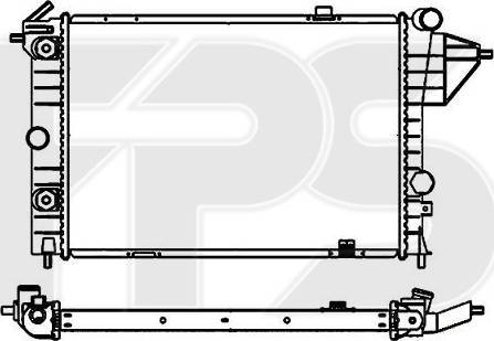 FPS FP 52 A285 - Радіатор, охолодження двигуна autozip.com.ua