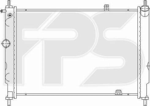 FPS FP 52 A275-P - Радіатор, охолодження двигуна autozip.com.ua