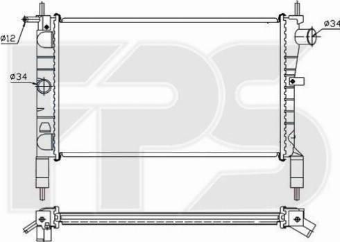 FPS FP 52 A273 - Радіатор, охолодження двигуна autozip.com.ua