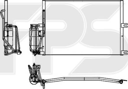 FPS FP 52 K117 - Конденсатор, кондиціонер autozip.com.ua