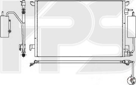 FPS FP 52 K378 - Конденсатор, кондиціонер autozip.com.ua