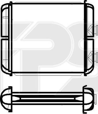 FPS FP 52 N34 - Теплообмінник, опалення салону autozip.com.ua