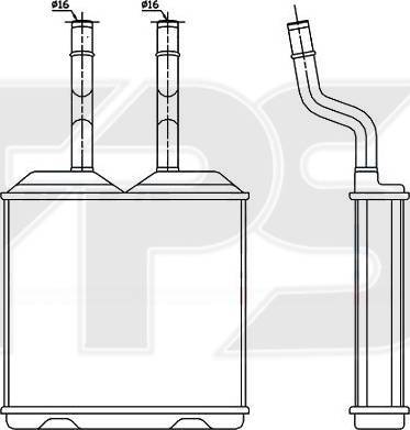 FPS FP 52 N36 - Теплообмінник, опалення салону autozip.com.ua