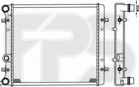 FPS FP 64 A433 - Радіатор, охолодження двигуна autozip.com.ua