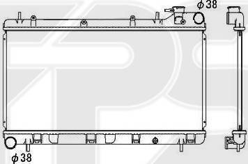 FPS FP 67 A1159 - Радіатор, охолодження двигуна autozip.com.ua