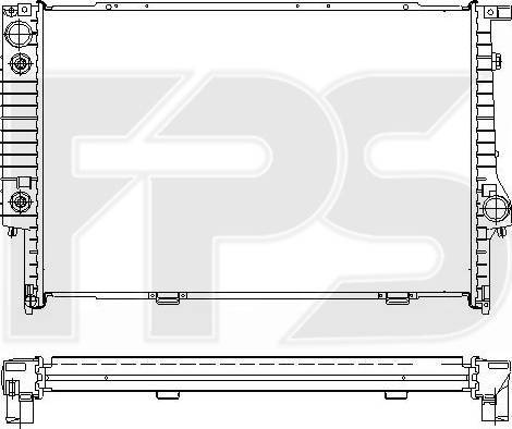 FPS FP 14 A48-X - Радіатор, охолодження двигуна autozip.com.ua