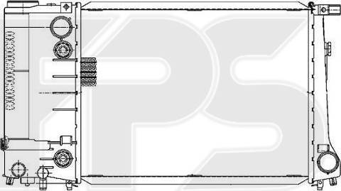 FPS FP 14 A47-X - Радіатор, охолодження двигуна autozip.com.ua
