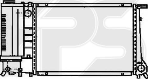 FPS FP 14 A02-X - Радіатор, охолодження двигуна autozip.com.ua