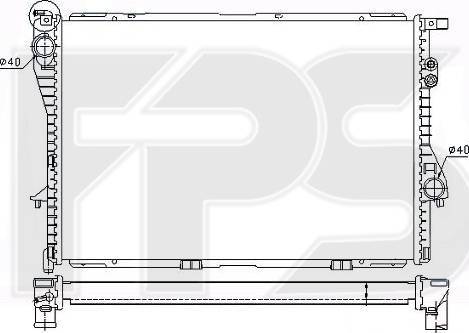 FPS FP 14 A868-X - Радіатор, охолодження двигуна autozip.com.ua