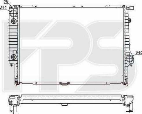 FPS FP 14 A38 - Радіатор, охолодження двигуна autozip.com.ua