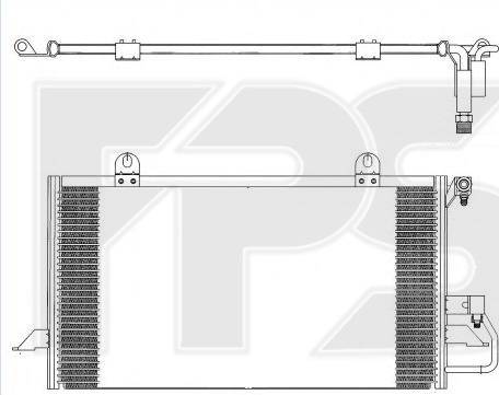 FPS FP 12 K361 - Конденсатор, кондиціонер autozip.com.ua
