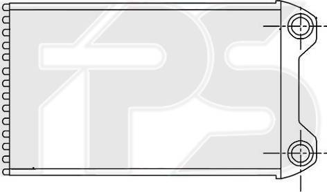 FPS FP 12 N108 - Теплообмінник, опалення салону autozip.com.ua
