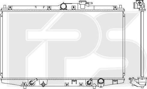 FPS FP 30 A583 - Радіатор, охолодження двигуна autozip.com.ua