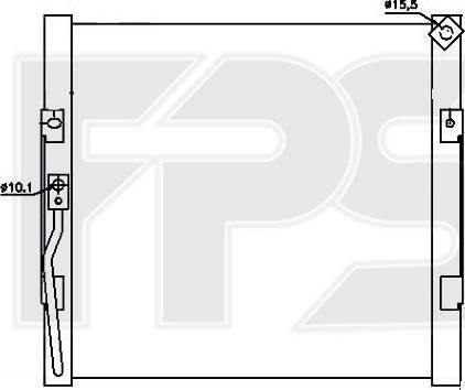 FPS FP 30 K256 - Конденсатор, кондиціонер autozip.com.ua