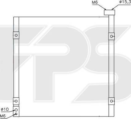 FPS FP 30 K258 - Конденсатор, кондиціонер autozip.com.ua