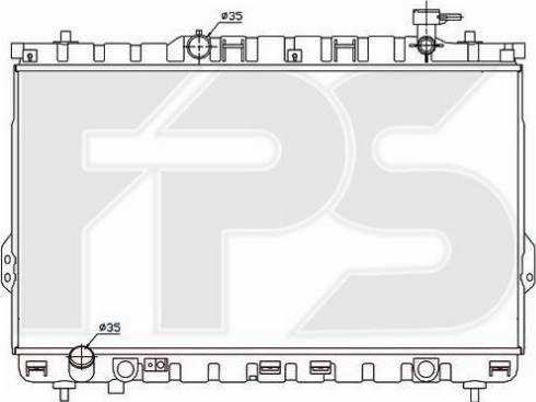 FPS FP 32 A666 - Радіатор, охолодження двигуна autozip.com.ua