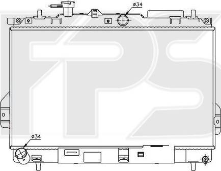 FPS FP 32 A663 - Радіатор, охолодження двигуна autozip.com.ua